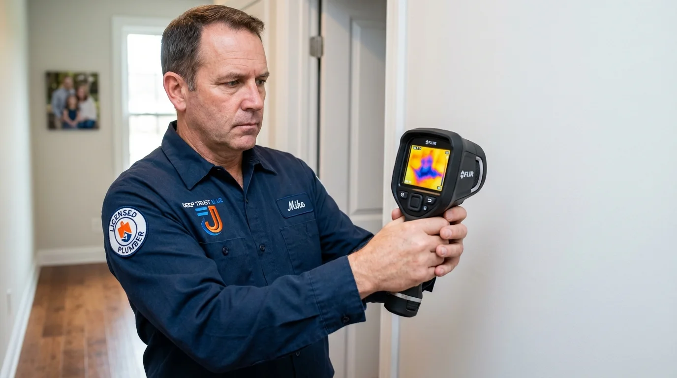 Thermal imaging leak detection by Johns Plumbing LLC in Toms River
